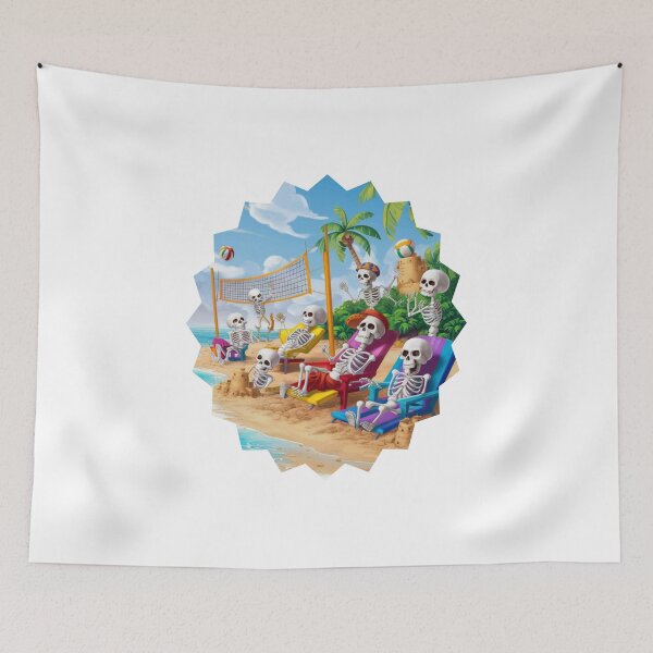 Item preview, Skeletons at the Beach designed and sold by deluxedigital1.