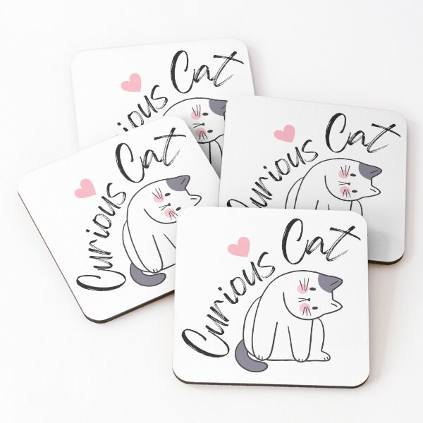 Item preview, Curious cat designed and sold by QuirkieCrafts.