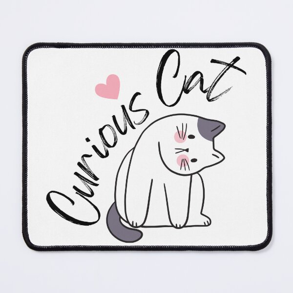 Item preview, Curious cat designed and sold by QuirkieCrafts.