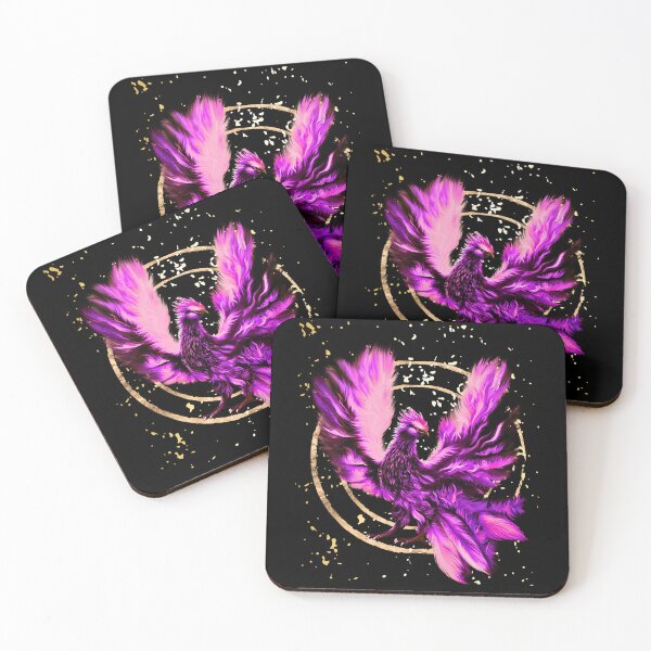 Item preview, Pink phoenix bird Design for Fantasy Fans designed and sold by BeataY6Art.