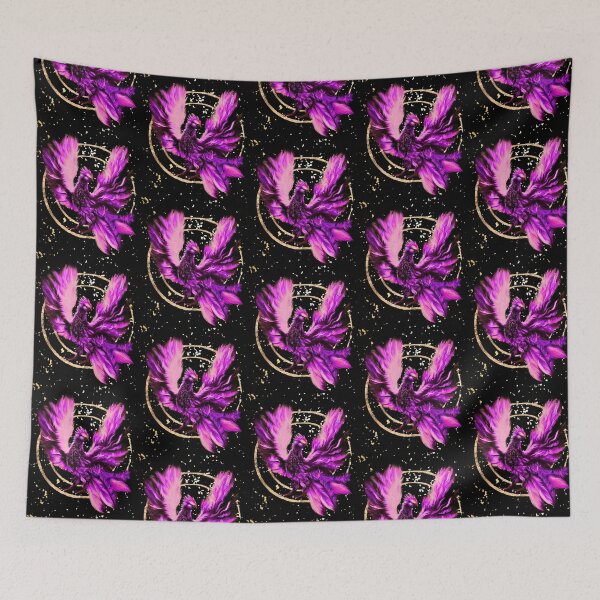 Item preview, Pink phoenix bird Design for Fantasy Fans designed and sold by BeataY6Art.