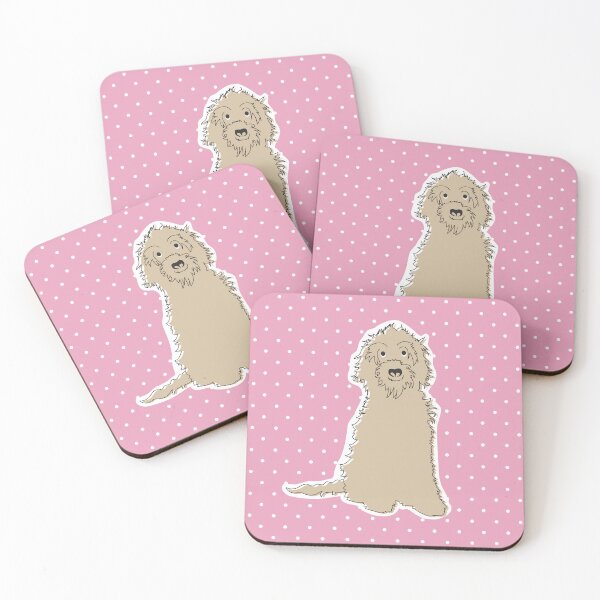 Item preview, Cockapoo Labradoodle Fluffy Dog Bella Tan designed and sold by Claire Frame.