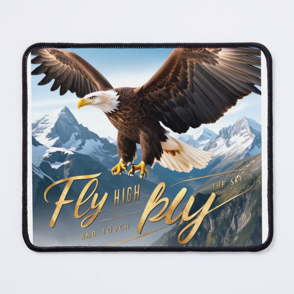 Item preview, “Majestic Eagle Soaring Above Mountains” designed and sold by merve02shop.