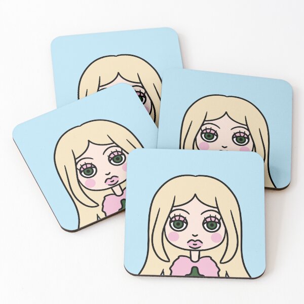Item preview, Cute Blonde Babe Pastel Doll  designed and sold by KasiaDrawsStore.