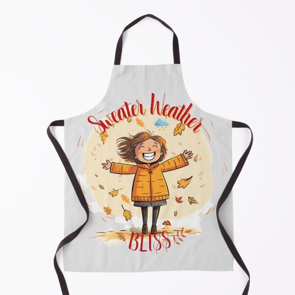 Item preview, Sweater Weather Bliss Happy Autumn Girl designed and sold by The Art of Kkatarynka.