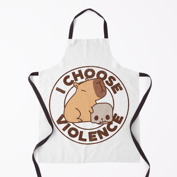 Item preview, I Choose Violence Funny Kawaii Capybara [light version] designed and sold by Kraftees.