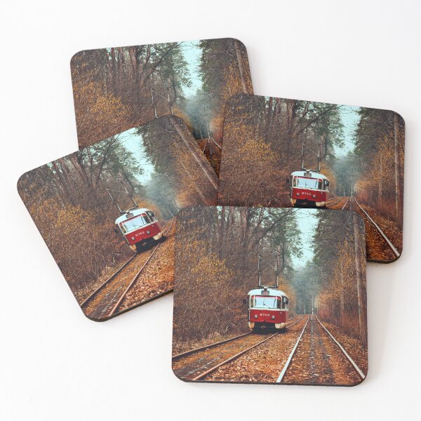 Item preview, Vintage tram in autumn designed and sold by OrionPhotograph.
