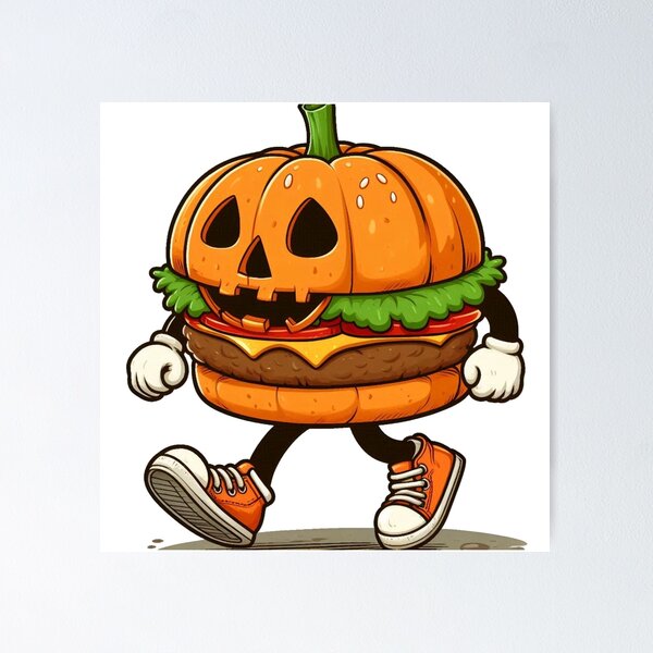Item preview, Food for Thought - Halloween Burger designed and sold by AIClothingUK.