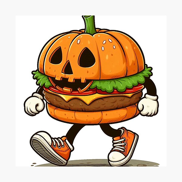 Item preview, Food for Thought - Halloween Burger designed and sold by AIClothingUK.