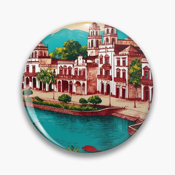 Item preview, El Fuerte Sinaloa Mexico Magic Town Vintage Travel Tourism designed and sold by TravelersGems.