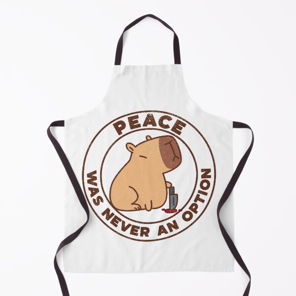 Item preview, Peace Was Never an Option Funny Cute Capybara [light version] designed and sold by Kraftees.