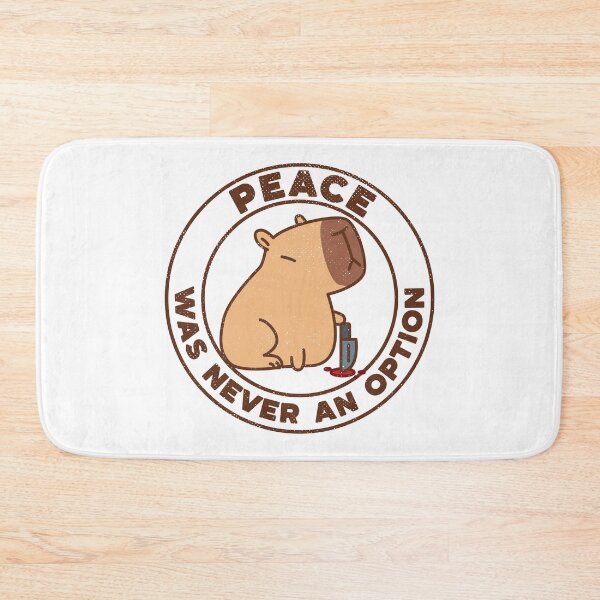 Item preview, Peace Was Never an Option Funny Cute Capybara [light version] designed and sold by Kraftees.