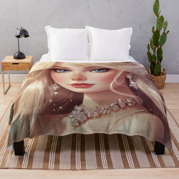 Item preview, Portrait of a stunningly beautiful bride in watercolor designed and sold by Millionsxi.