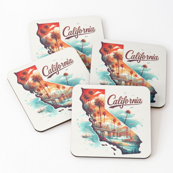 Item preview, CALIFORNIA United States of America, artistic shape designed and sold by Margival.