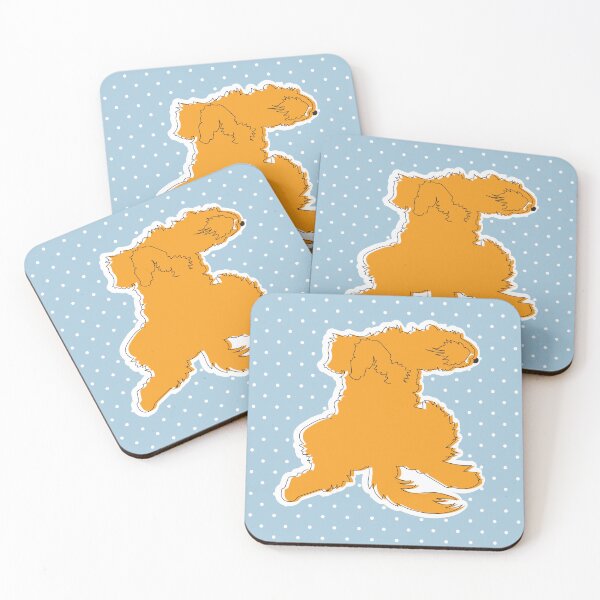 Item preview, Cockapoo Labradoodle Fluffy Dog Bella Orange designed and sold by Claire Frame.