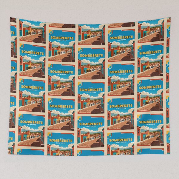 Item preview, Sombrerete Zacatecas Mexico Magic Town Vintage Travel Tourism designed and sold by TravelersGems.