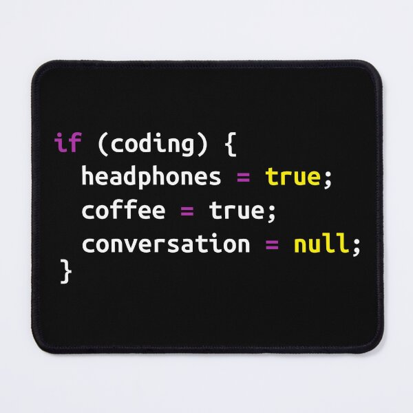 Item preview, Code Meme 1 (black bg) designed and sold by DreamPrintPro.