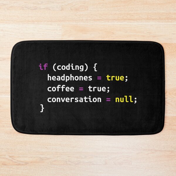 Item preview, Code Meme 1 (black bg) designed and sold by DreamPrintPro.