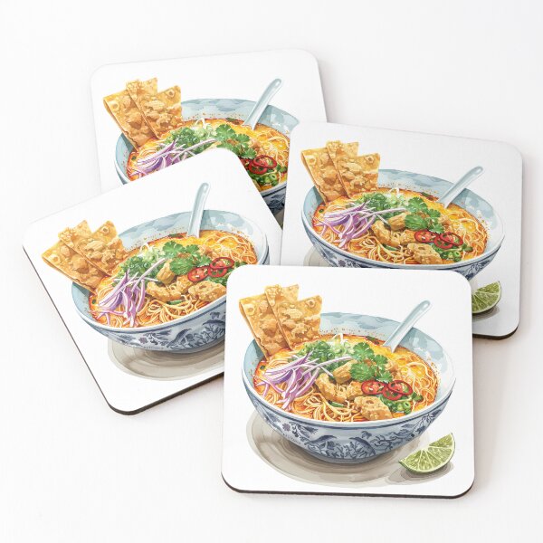 Item preview, Khao soi watercolor designed and sold by Lexa Pix.