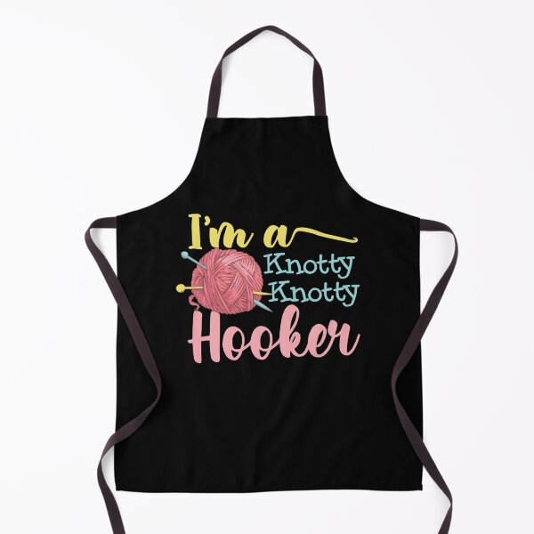 Item preview, Knotty Hooker Handcraft Skilled Knitting Knitter Lover designed and sold by farhanhafeez.