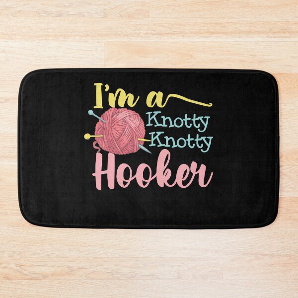 Item preview, Knotty Hooker Handcraft Skilled Knitting Knitter Lover designed and sold by farhanhafeez.