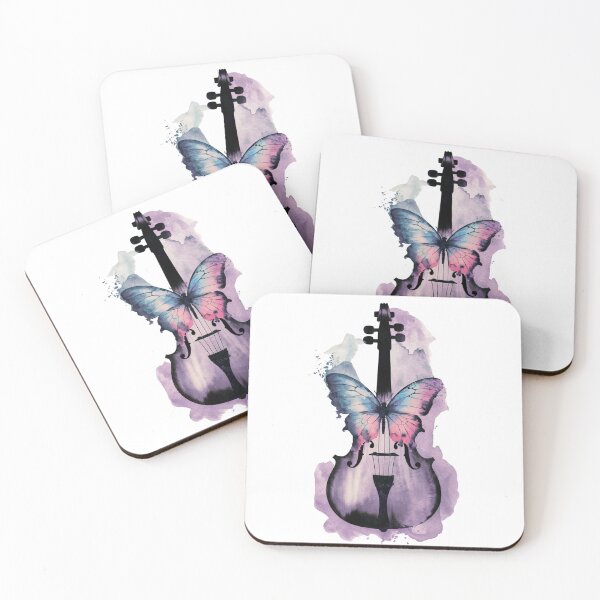 Item preview,  a beautiful butterfly within violin's silhouette designed and sold by 123ks.