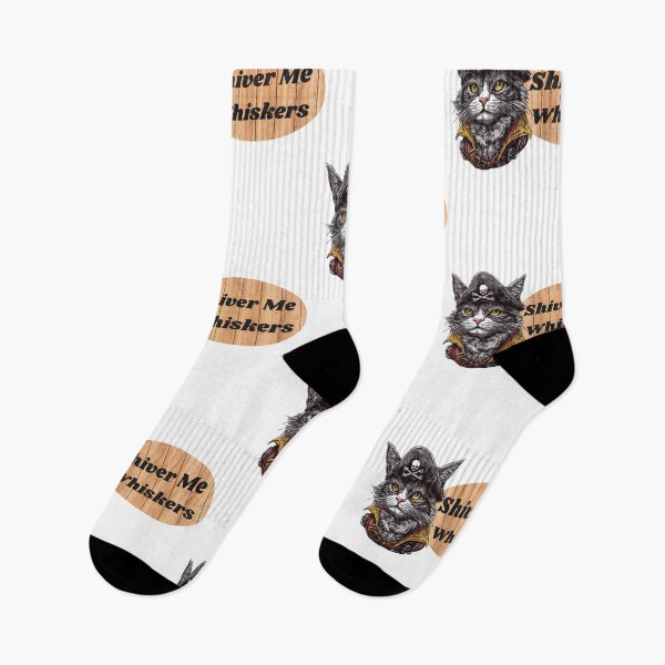 Item preview, Pirate Cat Pete - "Shiver Me Whiskers" Nautical Design designed and sold by zwrohn.