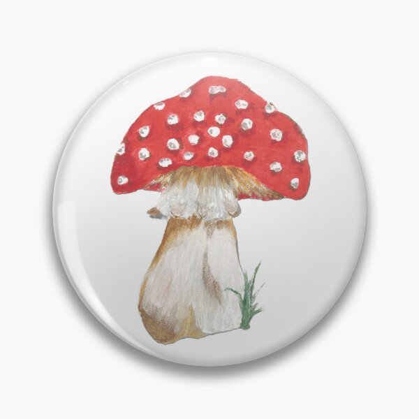 Item preview, Red Mushroom drawing with paint designed and sold by ArtByOa.