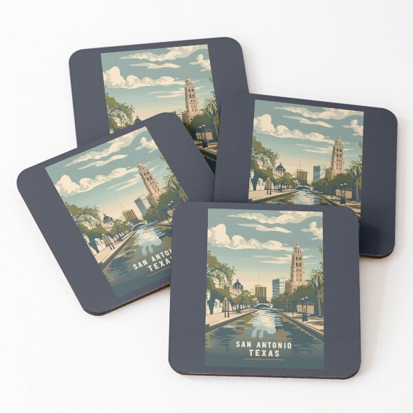 Item preview, A Vintage Travel Art of San Antonio - Texas   designed and sold by GoodOldVintage.