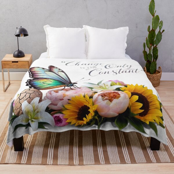 Item preview, “Embrace Transformation - Inspirational Butterfly and Floral Design” designed and sold by merve02shop.
