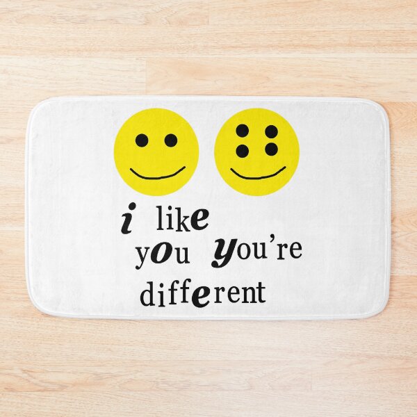Item preview, Like you you're different, handmade emoji, Smiley Mania designed and sold by re-make-.
