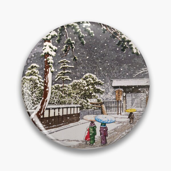 Item preview, Honmonji Temple in Snow by Kawase Hasui designed and sold by Takeda-art.