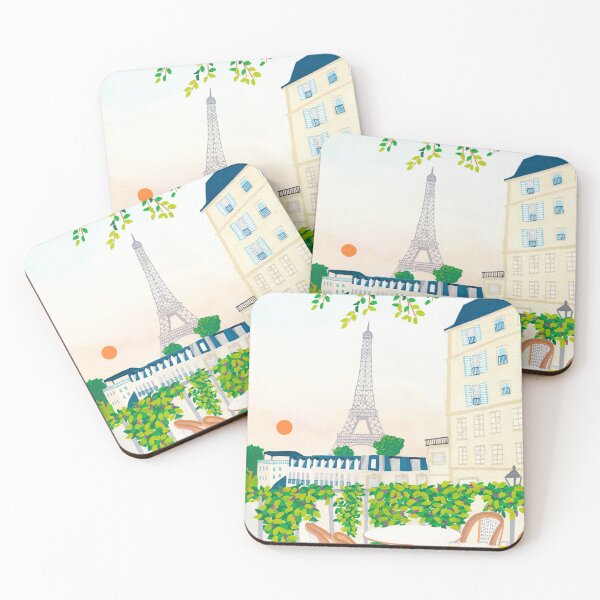 Item preview, Paris Cafe, Paris Art Print, Eiffel Tower, Eiffel Tower Poster, Paris Poster designed and sold by ZeriAyam.