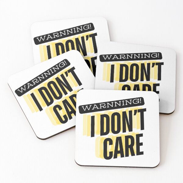 Item preview, WARNNING I DON'T CARE designed and sold by CGBRANDS.