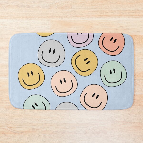 Item preview, Cute Smiley Aesthetic Blue designed and sold by Fairyflair Co.