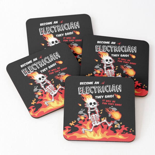 Item preview, Become an Electrician They Said Electrical Technician designed and sold by Uppercase Tees.