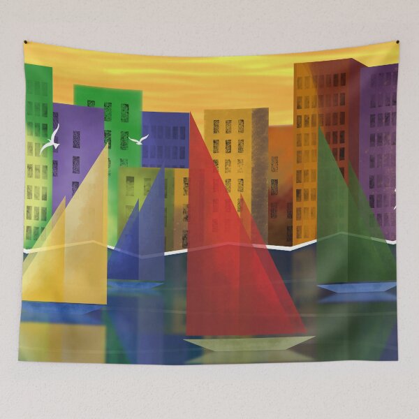 Item preview, City by Ocean  designed and sold by Andrew  Hitchen.