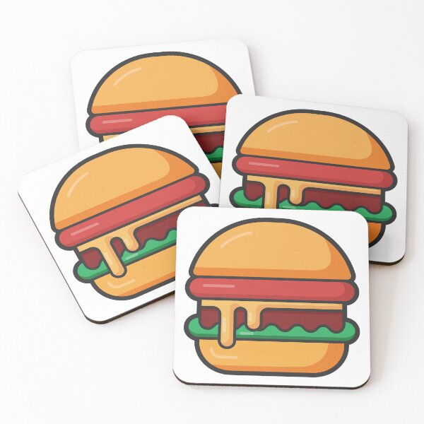 Item preview, Cheesy Burger Illustration designed and sold by Wshinz.