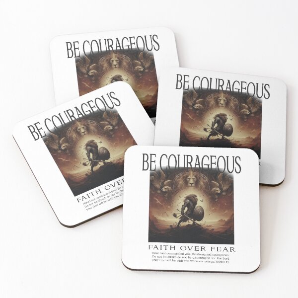 Item preview, Be Courageous Bible Verse Jesus Christ designed and sold by StylishDesigns_ByJohn.