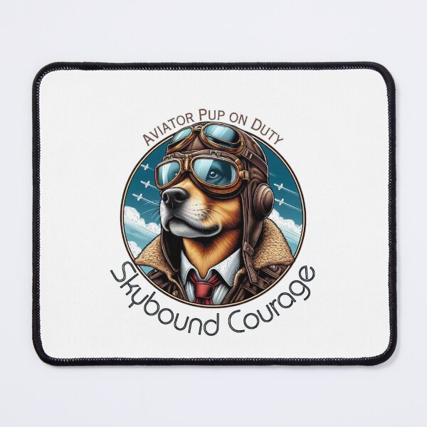 Item preview, heroic dog - Skybound Courage - Aviator Pup on Duty designed and sold by Iden-store.