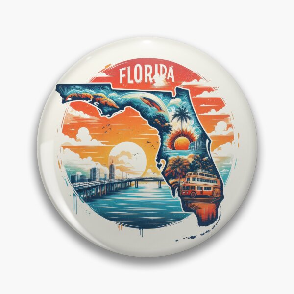 Item preview, FLORIDA United States of America, artistic shape designed and sold by Margival.