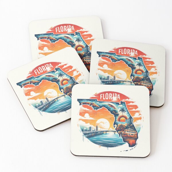 Item preview, FLORIDA United States of America, artistic shape designed and sold by Margival.