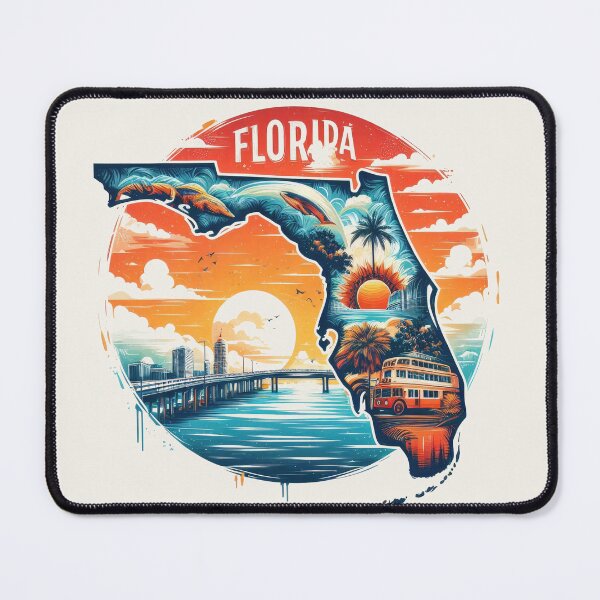 Item preview, FLORIDA United States of America, artistic shape designed and sold by Margival.