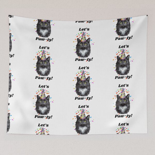 Item preview, Party Cat Keith - "Let's Paw-ty!" Celebration Design designed and sold by zwrohn.