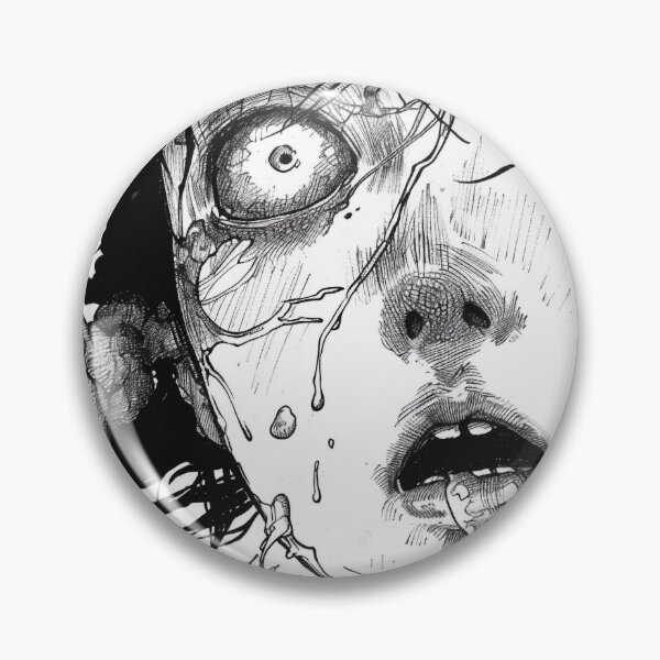 Item preview, shattered silence – black and white horror manga anime girl designed and sold by ForsakenFrames.