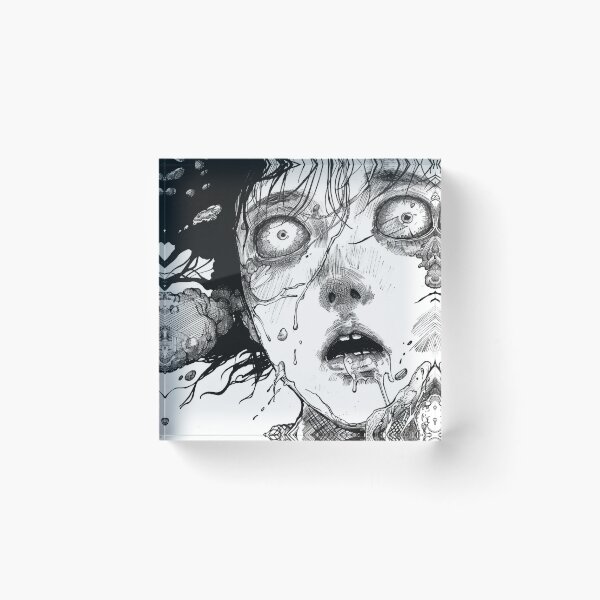 Item preview, shattered silence – black and white horror manga anime girl designed and sold by ForsakenFrames.