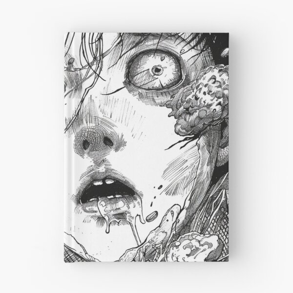 Item preview, shattered silence – black and white horror manga anime girl designed and sold by ForsakenFrames.