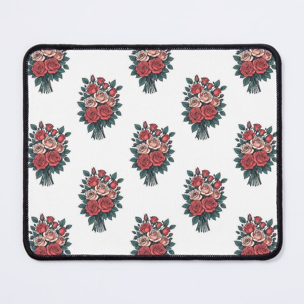 Item preview, Red Pink Rose Bouquet Flowers Sticker designed and sold by Inkwell grove.