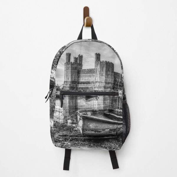 Item preview, Caernarfon Castle Glowing At Dusk, Black And White designed and sold by Paul Thompson Photography.