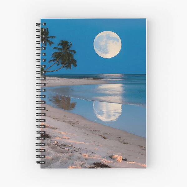 Item preview, A full moon illuminates the ocean designed and sold by TsubakiSakura34.